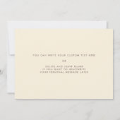 Retro naar mijn schoonmoeder op mijn trouwdagkaart kaart (Achterkant)