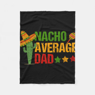 Retro Nacho Gemiddelde vader voor Cinco de Mayo Fleece Deken
