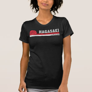 Retro Nagasaki Japan voor Azië Lover Mannen Wo T-shirt