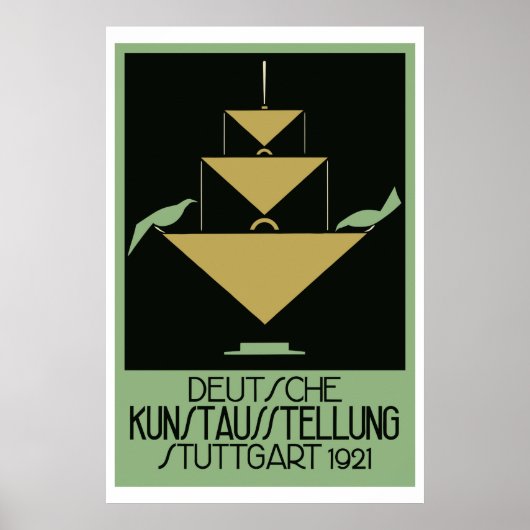 Retro naïve art deco poster (Voorkant)