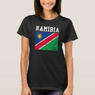 Retro Namibische vlag Namibische roots T-shirt