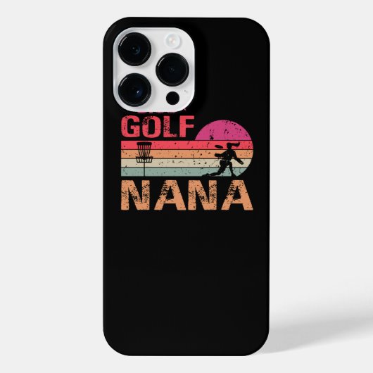 Retro  Nana Disk Golf Gift iPhone Hoesje (Achterkant)