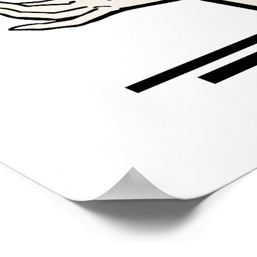 Retro Nana T-shirts en cadeautjes Poster (Hoek)