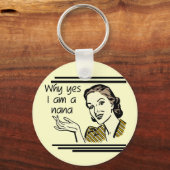 Retro Nana T-shirts en cadeautjes Sleutelhanger (Voorkant)