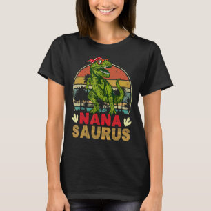  retro nanasaurus dinosaurus trex t-shirt