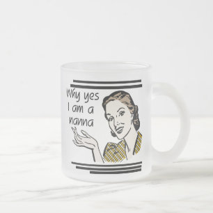 Retro Nanna T-shirts en cadeaus Matglas Koffiemok