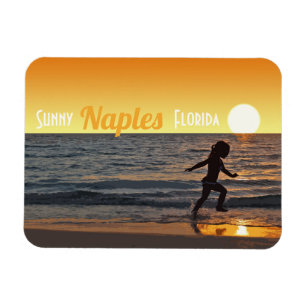 Retro Naples Florida Magnet Magneet