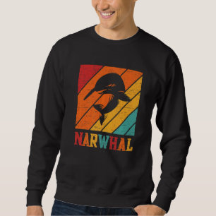 Retro Narwal Eenhoorn Zee Vis Regenboog Kinderen J Trui
