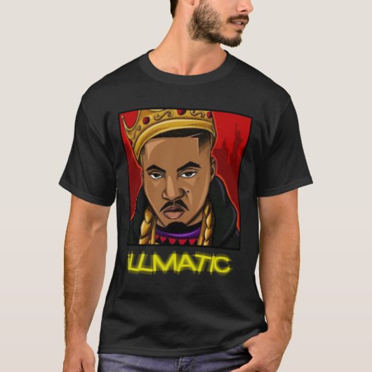 Retro NAS iLimc Hip Hop Rap Design T-shirt (Voorkant)