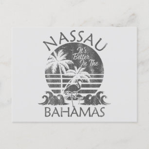 Retro Nassau Bahama's Briefkaart Vakantie Cruise