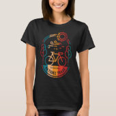 Retro Natchez Trace Bike Trail. T-shirt (Voorkant)