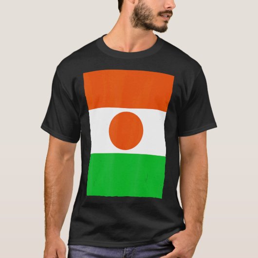 Retro nationale vlag Niger T-shirt (Voorkant)