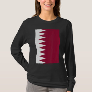 Retro  Nationale Vlag Qatar T-shirt