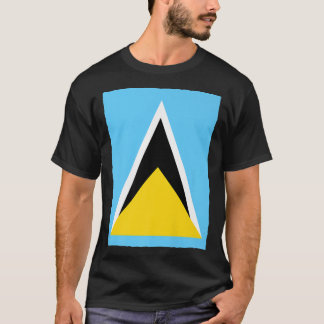 Retro nationale vlag Saint Lucia T-shirt