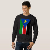 Retro  Nationale Vlag Zuid-Soedan Trui (Voorkant volledig)