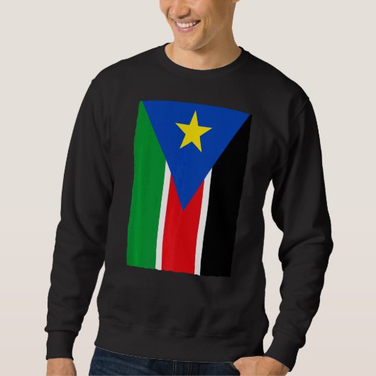 Retro  Nationale Vlag Zuid-Soedan Trui (Voorkant)