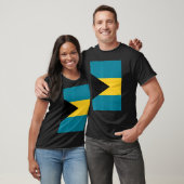 Retro  nationale vlagbahama's t-shirt (Unisex)