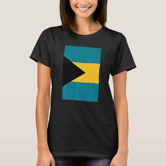 Retro nationale vlagbahama's t-shirt (Voorkant)