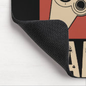 Retro Natural Born Gamer Funny Muismat (Hoek)