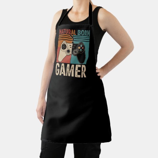 Retro Natural Born Gamer Funny Schort (Insitu)