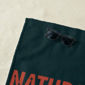 Retro Natural Born Gamer Funny Strandlaken (In situ)