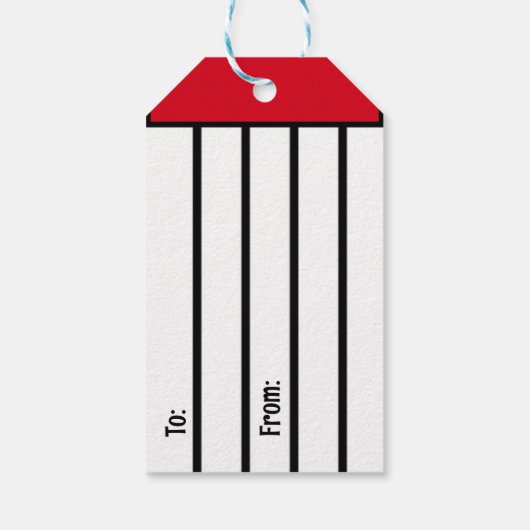 Retro Naughty en I Know It Christmas Pinup Cadeaulabel (Achterkant)