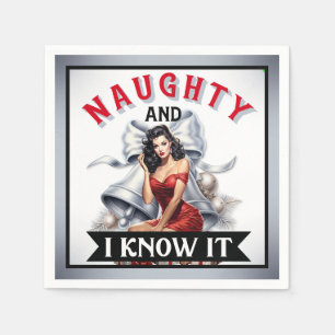 Retro Naughty en I Know It Christmas Pinup Servet