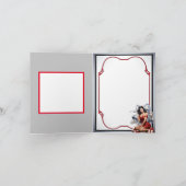 Retro Naughty en ik ken het Kerstmis Pinup Bedankkaart (Binnen)