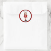 Retro Naughty Nancy Ronde Sticker (Tas)