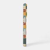 Retro Nautical Modern Anker Patroon iPhone 16 Hoesje (Rechterkant)