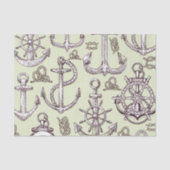 Retro Nautical Pattern Tissuepapier (Voorkant)