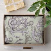 Retro Nautical Pattern Tissuepapier (Geschenk)