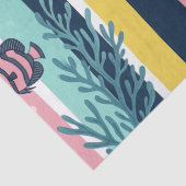 Retro Nautical Watercolor Patroon (7) Tissuepapier (Detail)