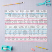 Retro Nautical Waterverf Patroon (15) Tissuepapier (Craft)