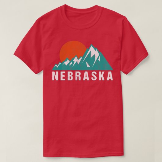 Retro  Nebraska2 T-shirt (Design voorkant)