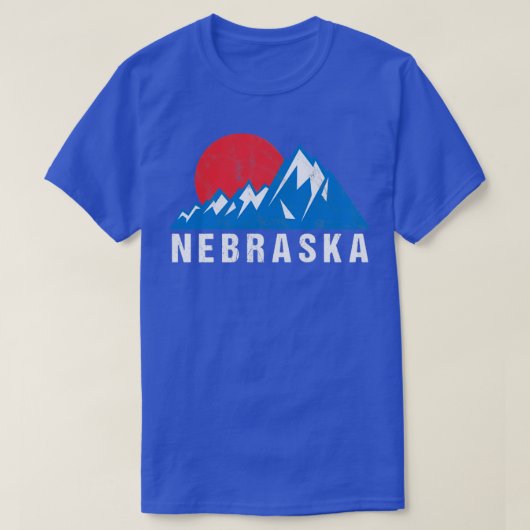 Retro Nebraska3 T-shirt (Design voorkant)