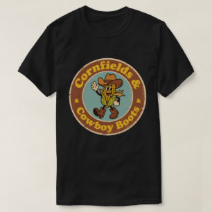 Retro Nebraska Badge_ Mais Ontpitten Hoedstijl T-shirt