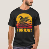 Retro Nebraska Corn  Maize Farming T-shirt (Voorkant)