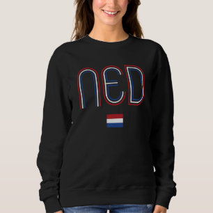 Retro Nederland Vlag Nederlandse Pride Nederland Trui