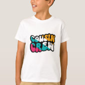 Retro neef en nicht crew t-shirt (Voorkant)