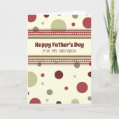 Retro neef Happy Vaderdag Kaart (Voorkant)