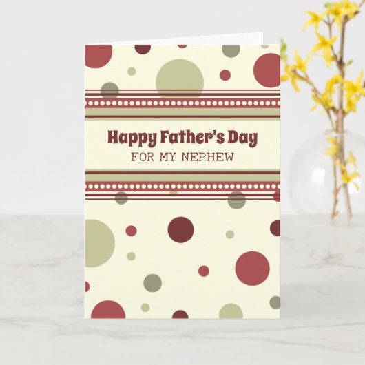 Retro neef Happy Vaderdag Kaart (Gele Bloem)