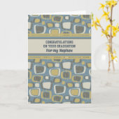 Retro neefje Gefeliciteerd Afstuderen Kaart (Gele Bloem)