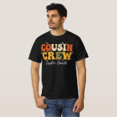 Retro neefjes bemanning aangepaste familiereünie t-shirt (Voorkant volledig)