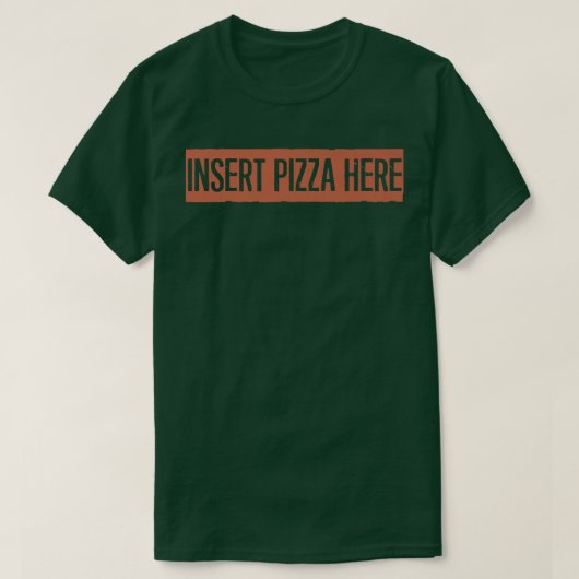 Retro, neem hier Pizza in. T-shirt (Design voorkant)