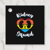 Retro Nefrologie Team Dialyse Verpleegkundige Nier Bedankjes Labels (Voorkant)