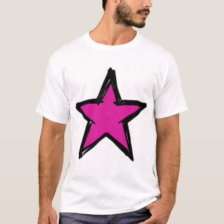 Retro Neo-Expressionistische Ster Grafisch Ontwerp T-shirt
