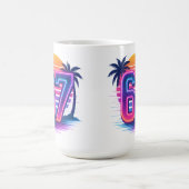 Retro Neon 67 esthetisch Koffiemok (Center)