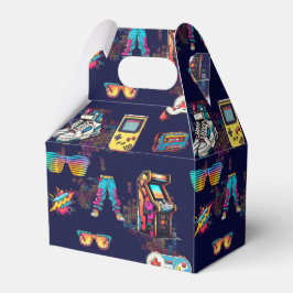 Retro Neon 80's Pattern Bedankdoosjes