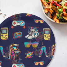 Retro  Neon 80's Pattern